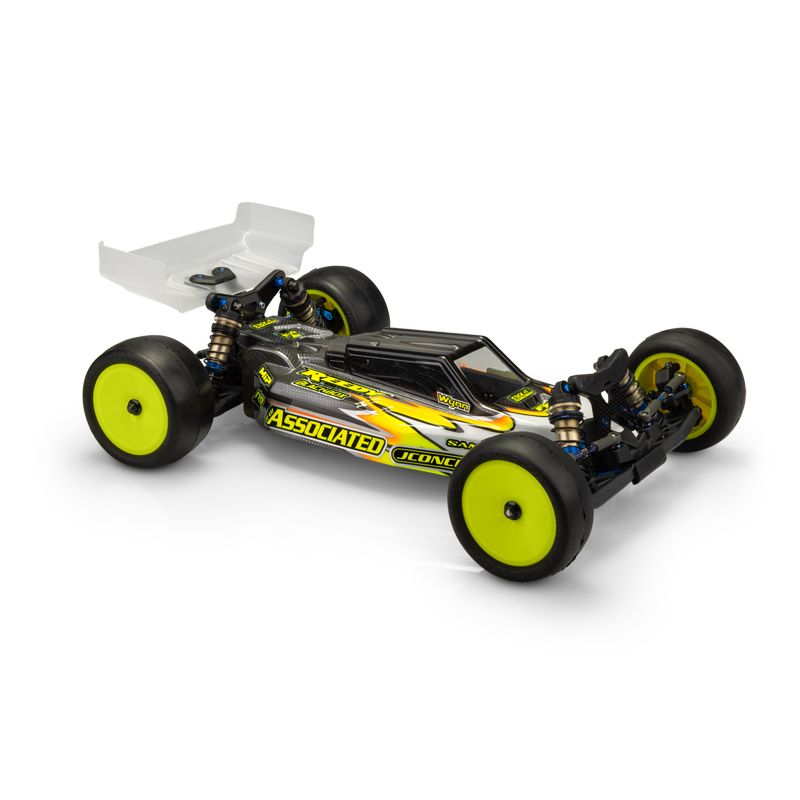 JConcepts RC10 B7/B7D "F2" Body w/Turf & Carpet Wings (Clear) (Light Weight)