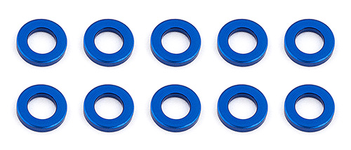 Ballstud Washers 5.5 x 1.0mm Blue Aluminum (10)