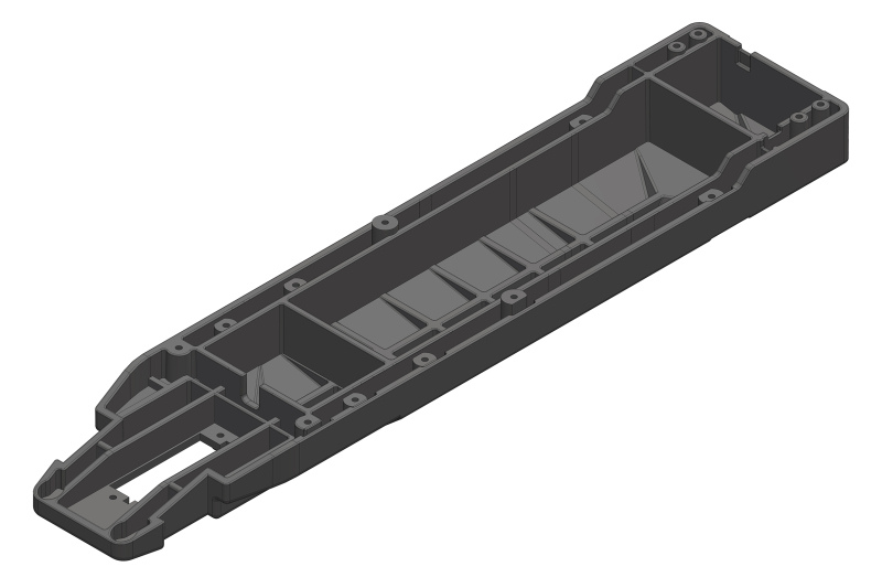 Composite Chassis - 2WD - Long Wheelbase: Mammoth, Moxoo