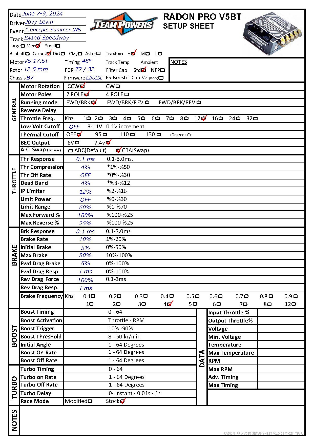 INS - Island Speedway