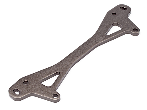Rear Shock Mount Plate A (Gunmetal/+12mm) Baja 5