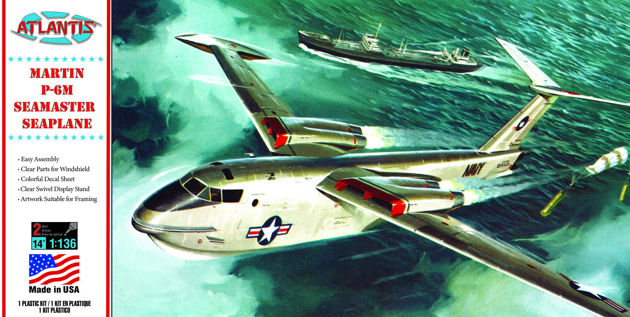 1/136 P6M Seamaster US Navy with Swivel Stand Plastic