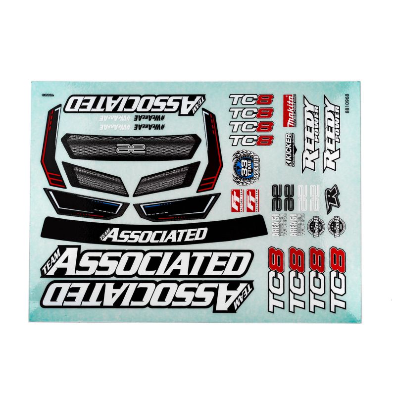 RC10TC8 Decal Sheet 
