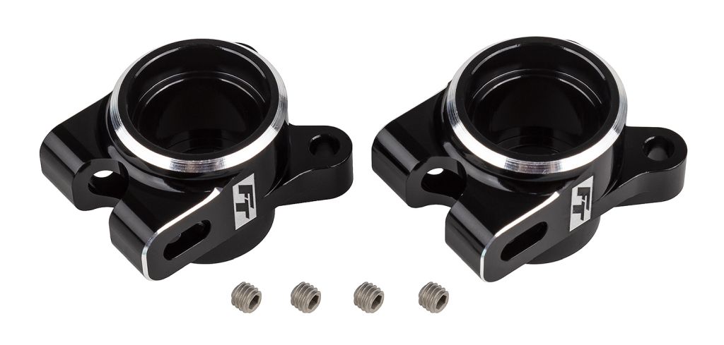 RC10B7 FT Rear Hub Set, Black 