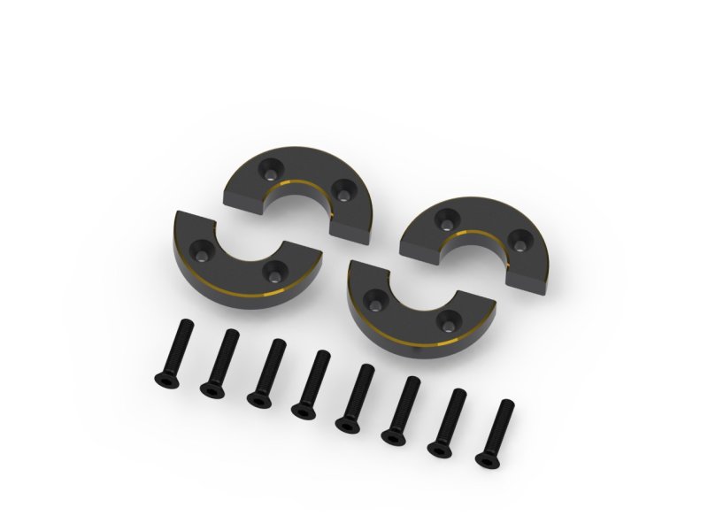 Steering Block Weight Set (Brass / 4pcs), for Venture18