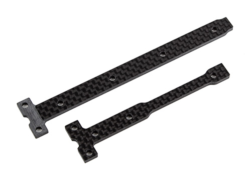 RC10B74.2 FT Carbon Fiber Stiff Chassis Brace Support Set, 2.5mm