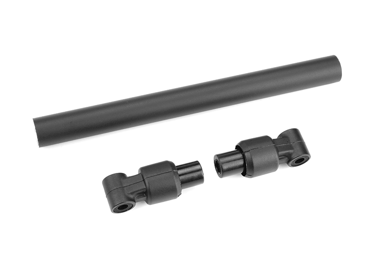 Chassis Tube - Front - 110mm - Aluminum - Black - 1 Set