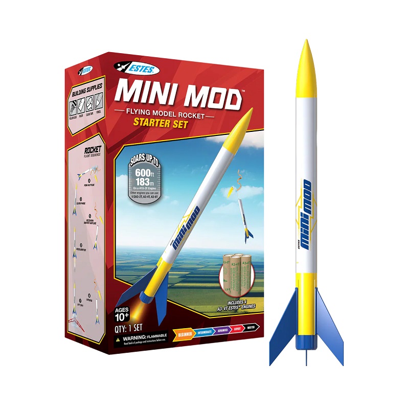 Mini Mod STEM Model Rocket Starter Set