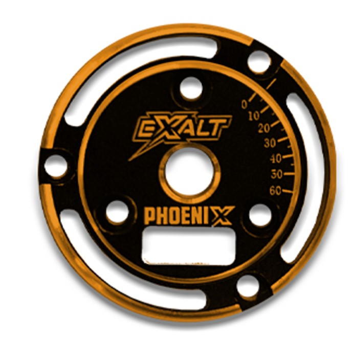 Black Phoenix Endplate with Orange Chamfered Edges