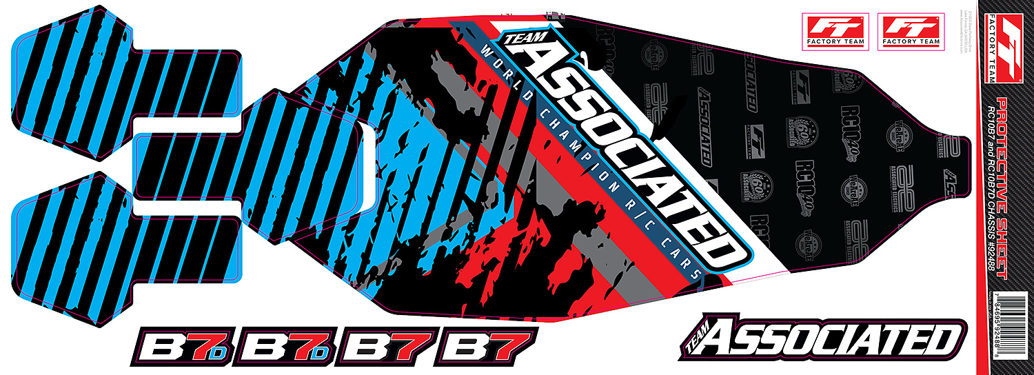 RC10B7 Chassis Protective Sheet