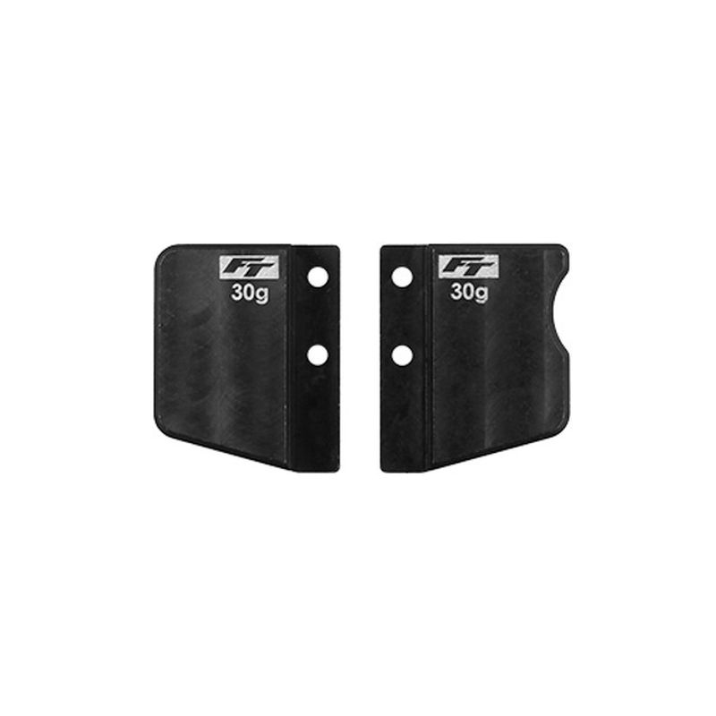 RC10TC8 FT Steel Front and Rear Short Battery Weight Set,