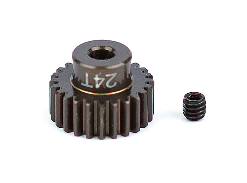 FT Aluminum Pinion Gear, 24T 48P, 1/8" shaft