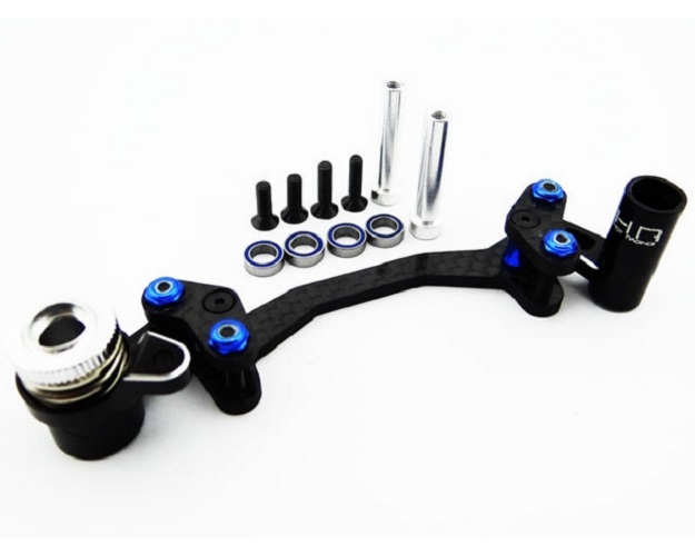 Adjustable Aluminum Steering Bellcrank and Servo