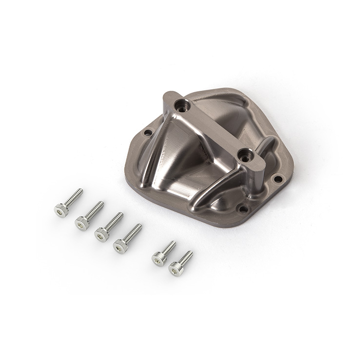 GA60 3D Machined Differential Cover (Titanium Gray): GOM