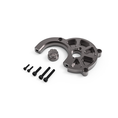 GR01 Aluminum Motor Mount Set (Titanium Gray): GOM