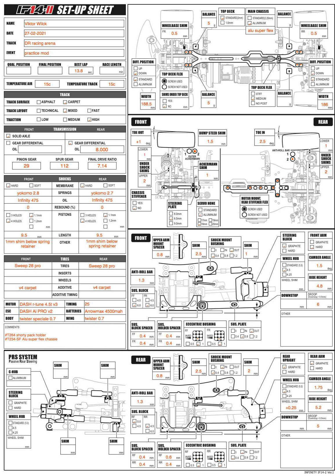 DR Racing Arena High Mixed V. Wilck
