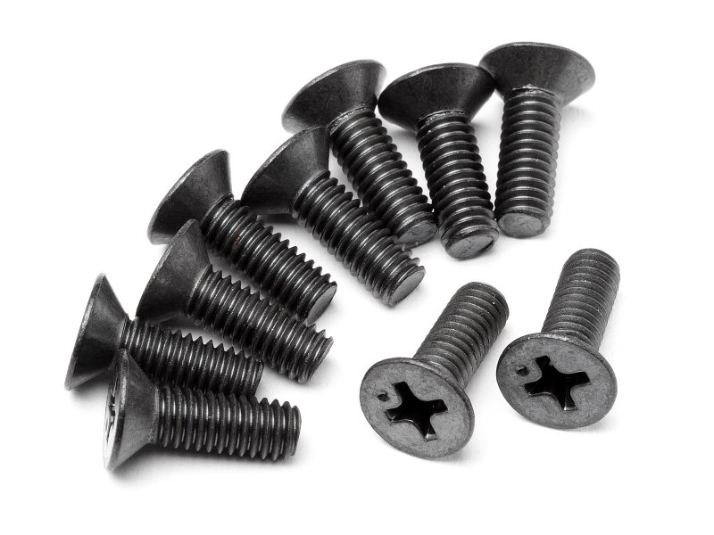 Flat Head Screw 4X12mm (6pcs)