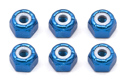 8-32 Blue Aluminum Locknut (6) 