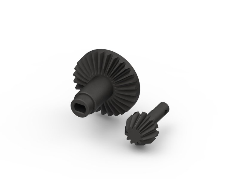 HD Machined Diff Spool / Input Gear Set (28/11T),