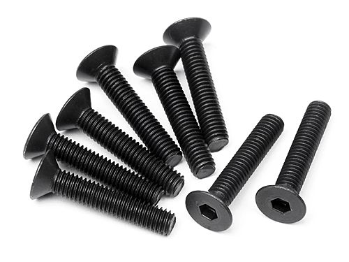 Flat Head Screw M3X16mm (Hex Socket/8pcs)