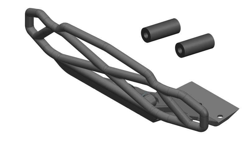 Bumper - Bull Bar Type - Front - Composite - 1 Set: Mammoth,