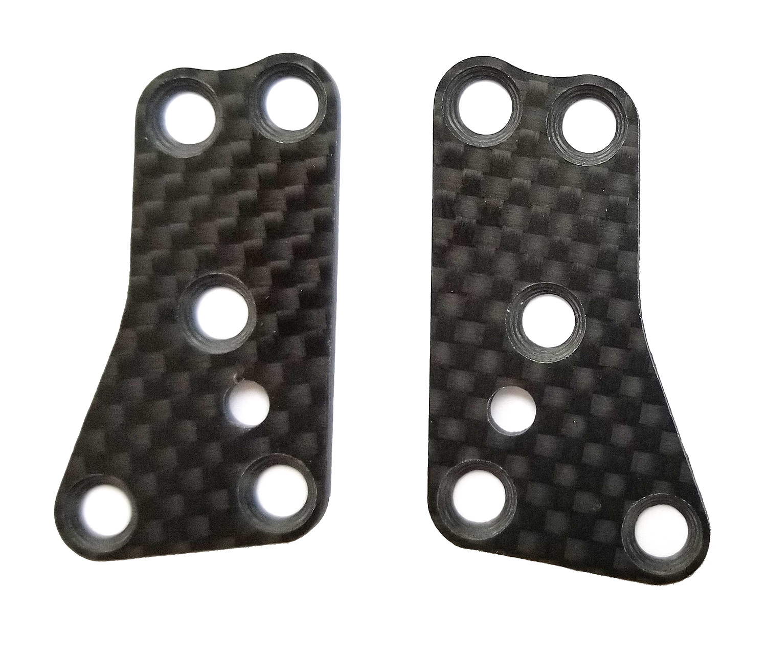 RC8B3.2 FT Front Upper Suspens Arm Inserts, Carbon Fiber, 1.2