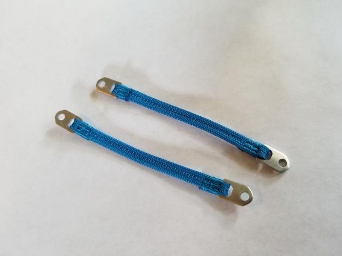 Neon Blue 110mm Limit Straps 