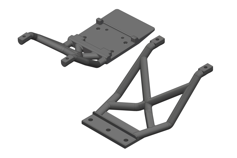 Skid Plates - Front/Rear - 1 Set: Mammoth, Moxoo, Triton