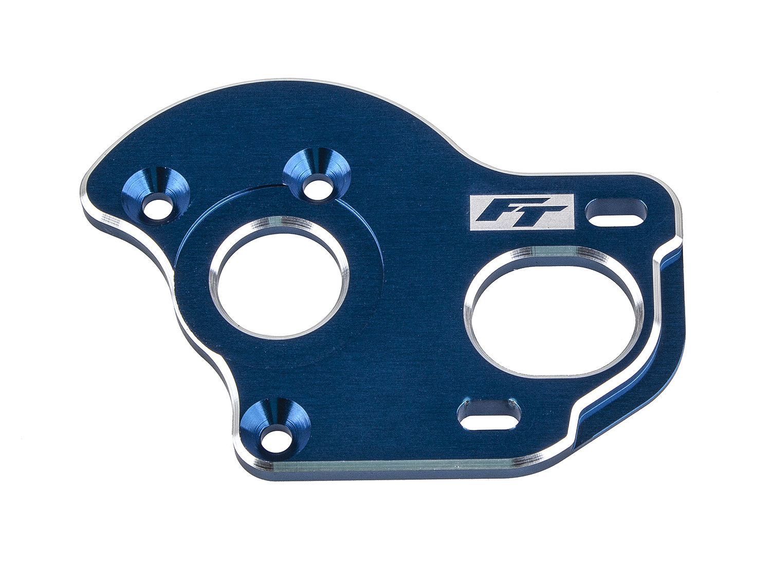 RC10B6.1 Factory Team Laydown/ Layback Motor Plate 3.5mm, Blu