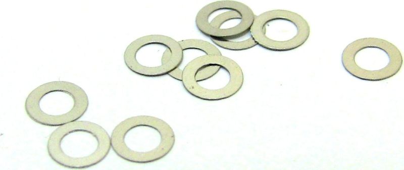 Steel Shims, 2x3.4x0.1mm, 10pc 
