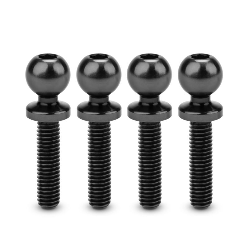 JCI, 5.5 x 12mm Revolved Titanium Ball-Stud, 4pc