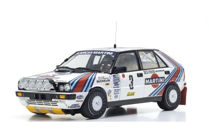 1/18 Scale Lancia Delta HF 4WD Winner Rally Monte Carlo 1988