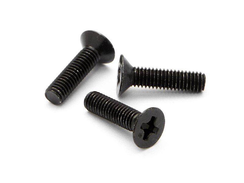Flat Head Screw M3X12mm (6pcs)
