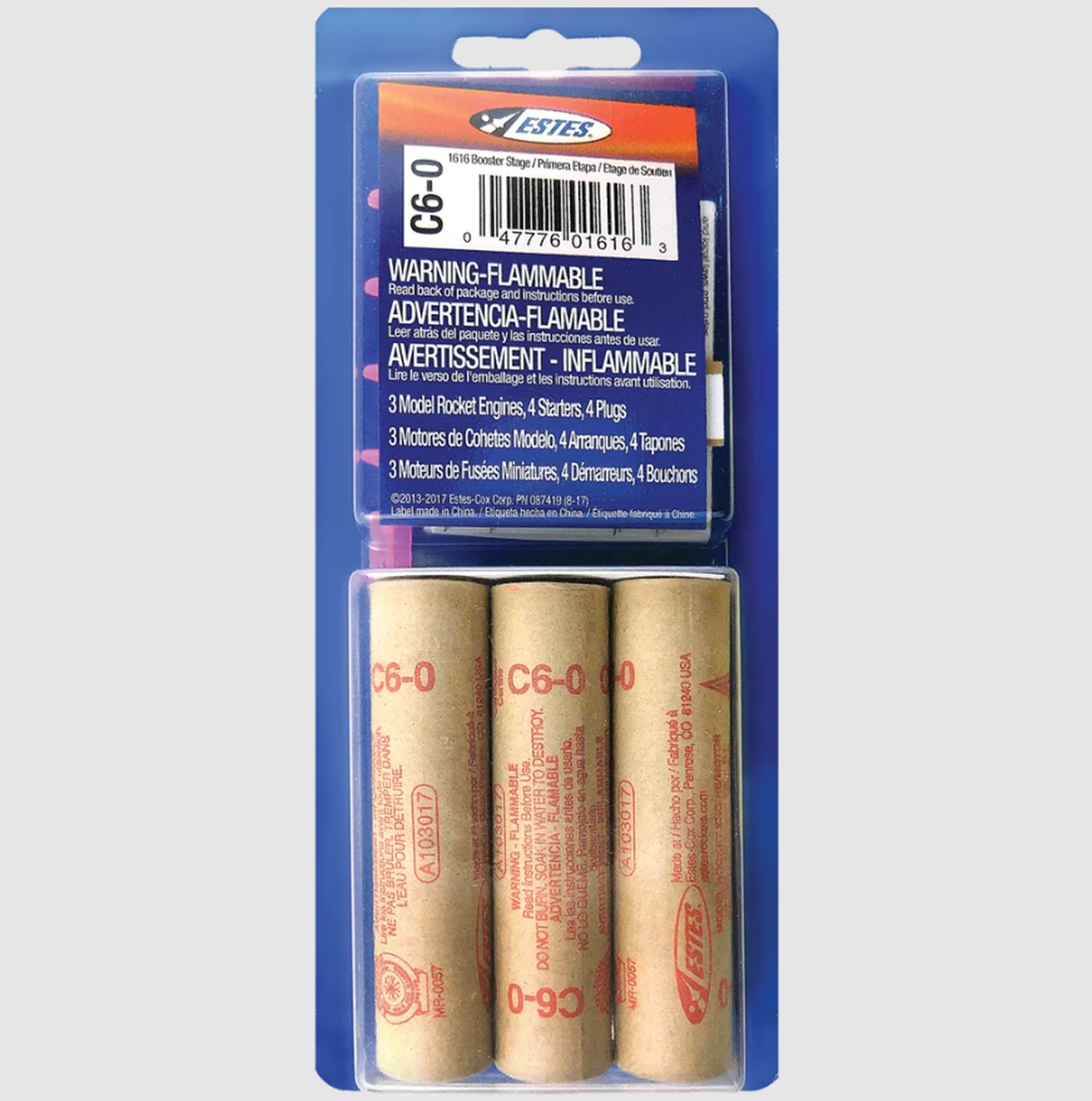 C6-0 Model Rocket Engines (3pk)