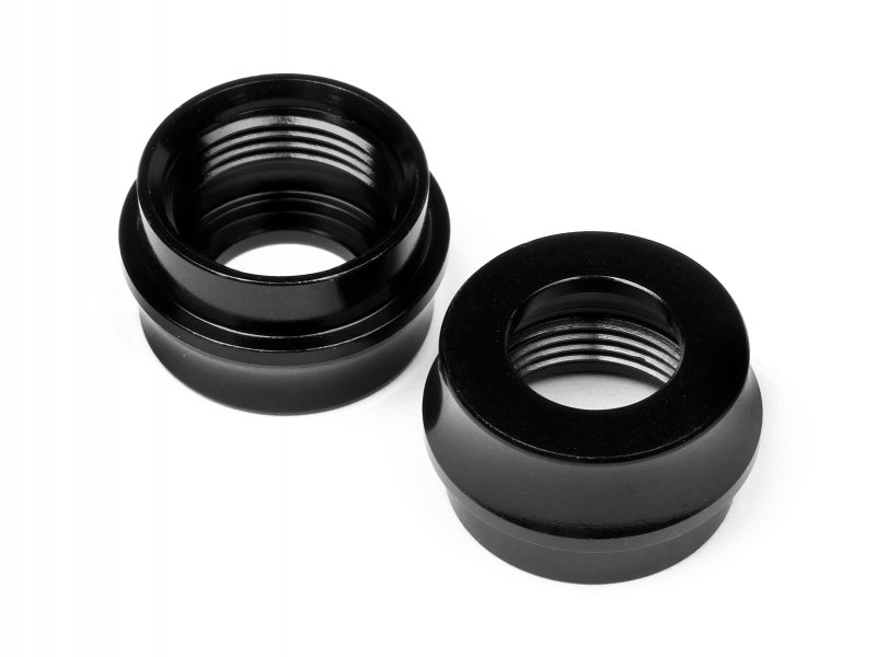Big Bore Shock Bottom Cap (Black/2pcs) Vorza Flux