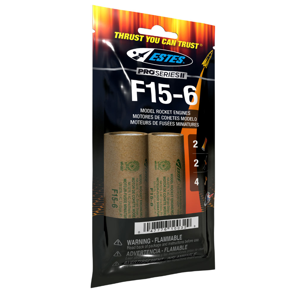 F15-6 29mm Model Rocket Engines (2pk)