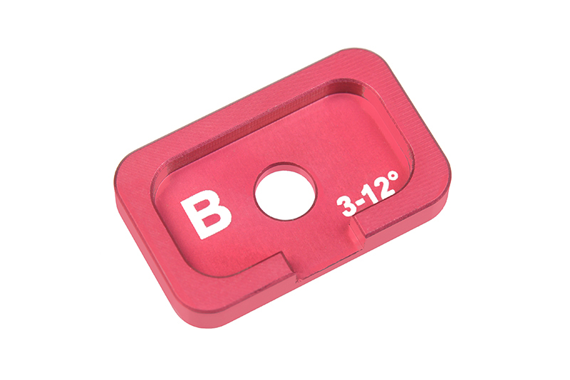 Aluminum Caster Adjustment Plate FSX10 - B (3 Degree - 12