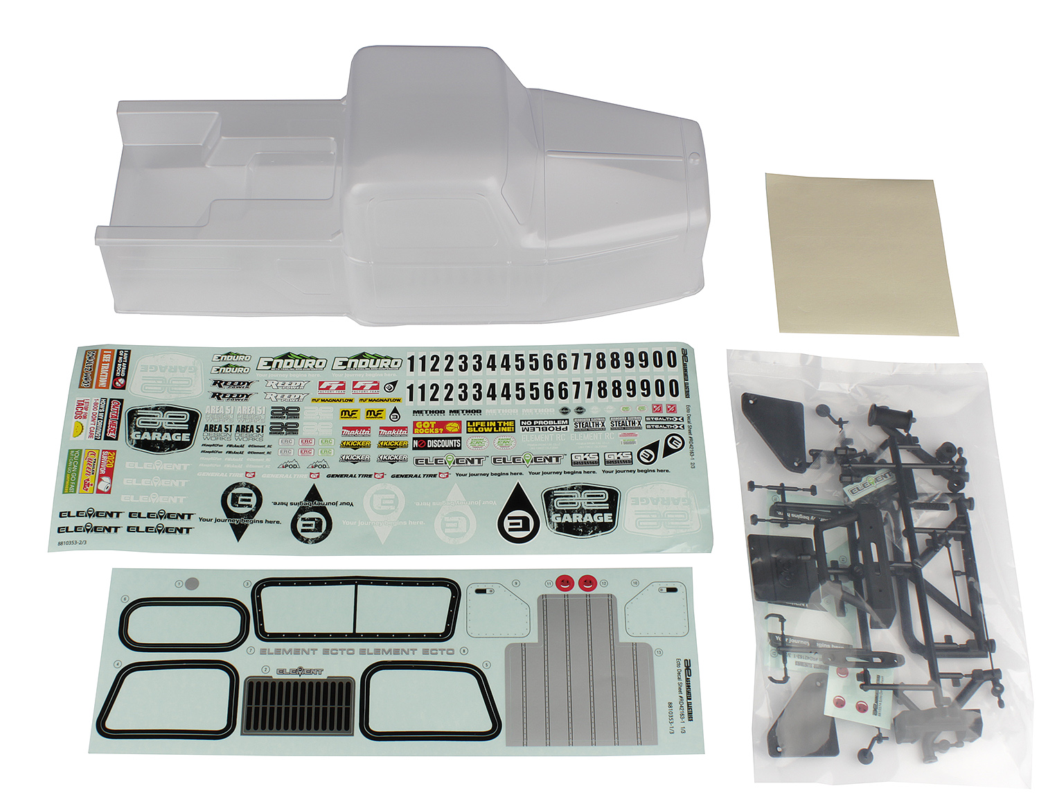 Enduro Ecto Body Set, Clear 